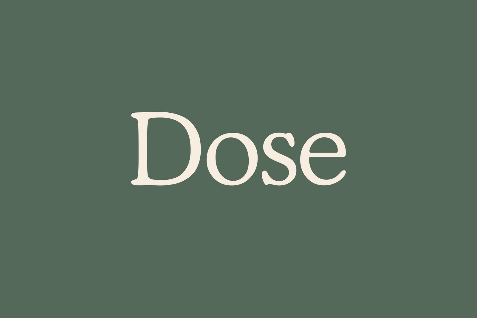 Dose brand design exploration 1