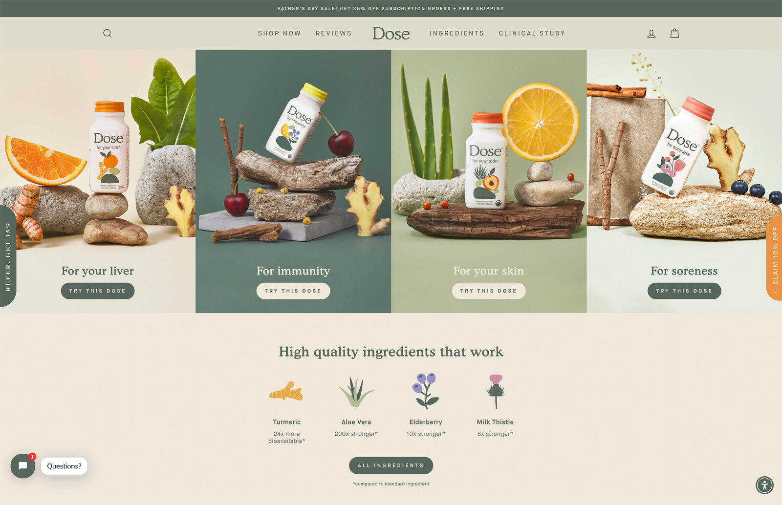 Dose ecommerce site 5